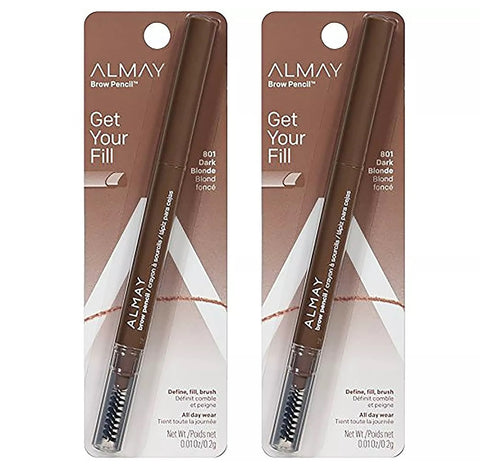 Pack of 2 Almay Get Your Fill Brow Pencil, Dark Blonde 801