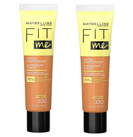 Pack of 2 Maybelline New York Fit Me Tinted Moisturizer, 330