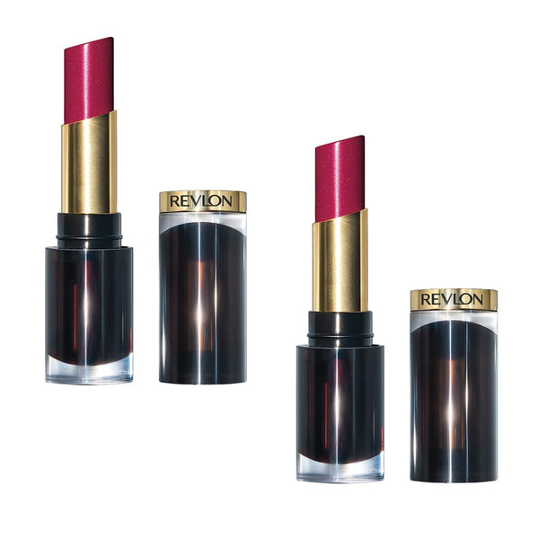 Pack of 2 Revlon Super Lustrous Glass Shine Lipstick, Glassy Ruby 025