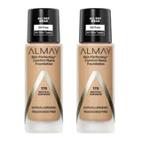 Pack of Almay Skin Perfecting Comfort Matte Foundation, Neutral Sun Beige 170