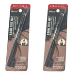 Pack of 2 Rimmel London Professional Eyebrow Pencil, Black Brown 004