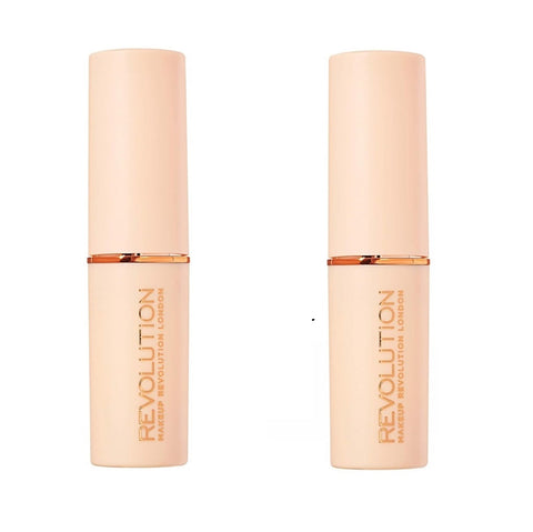 Pack of 2 Makeup Revolution Beauty Fast Base Stick Foundation, F8