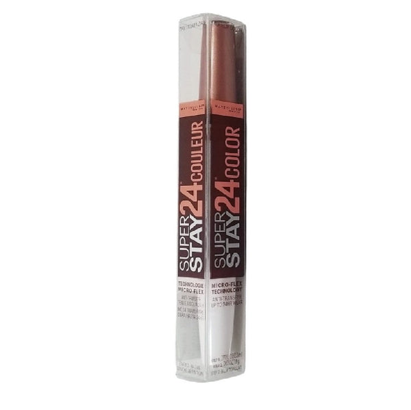Maybelline New York SuperStay 24 2-Step Liquid Lipstick, Coffee Edition, Hushed Hazelnut 330
