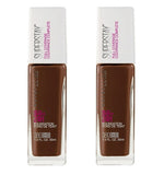 Pack of 2 Maybelline New York Superstay Full Coverage 24HR Liquid Foundation, Espresso 380