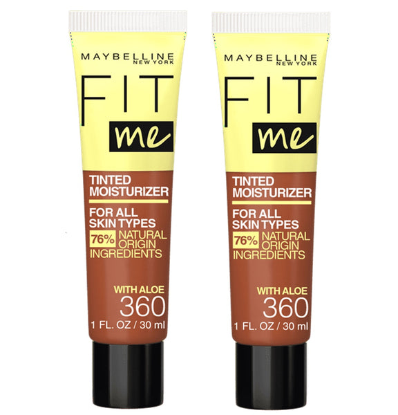 Pack of 2 Maybelline New York Fit Me Tinted Moisturizer, 360