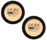 Pack of 2 L.A. Girl PRO Face High Definition Matte Pressed Powder, Nude Beige GPP605