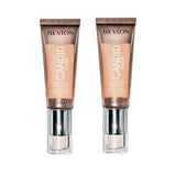 Pack of 2 Revlon Photoready Candid Glow Moisture Glow Anti-Pollution Foundation, Ivory 130