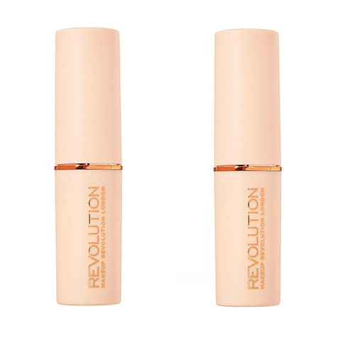 Pack of 2 Makeup Revolution Beauty Fast Base Stick Foundation, F1