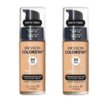 Pack of 2 Revlon Colorstay Combination/Oily Makeup, Matte Finish, Natural Ochre 290