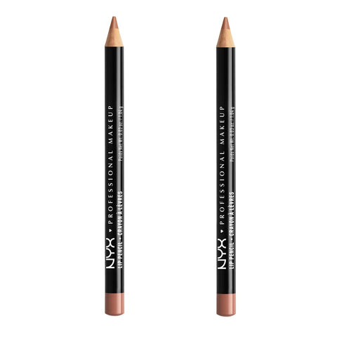 Pack of 2 NYX Slim Lip Liner Pencil, Natural SPL810