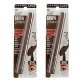 Pack of 2 Maybelline New York Brow Extensions Fiber Pomade Crayon Eyebrow Makeup, Medium Brown 257