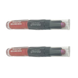 Pack of 2 Hard Candy Glitteratzi Crystal Lip Duo,  Crushed Crimson 1694