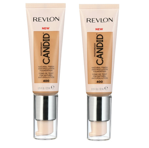 Pack of 2 Revlon PhotoReady Candid Natural Finish Foundation, Macadamia 400
