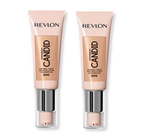 Pack of 2 Revlon PhotoReady Candid Natural Finish Foundation, Nude 200
