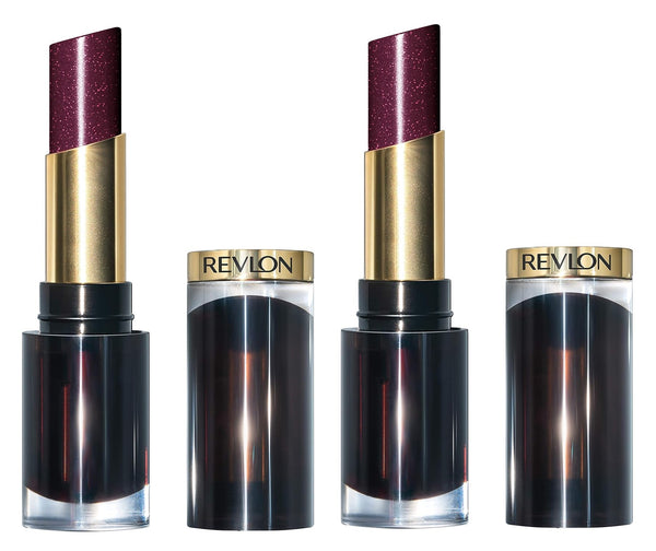 Pack of 2 Revlon Super Lustrous Glass Shine Lipstick, Black Cherry 012