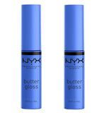 Pack of 2 NYX Professional Makeup Butter Gloss Creamy Lip Gloss, Blueberry Tart BLG44