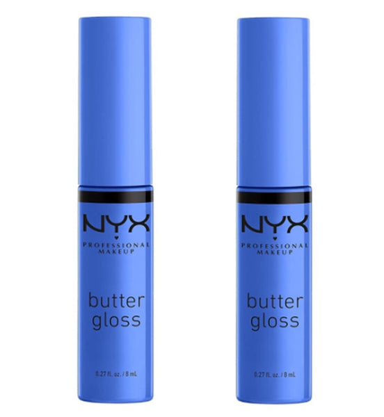 Pack of 2 NYX Professional Makeup Butter Gloss Creamy Lip Gloss, Blueberry Tart BLG44