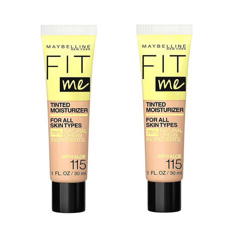 Pack of 2 Maybelline New York Fit Me Tinted Moisturizer, 115