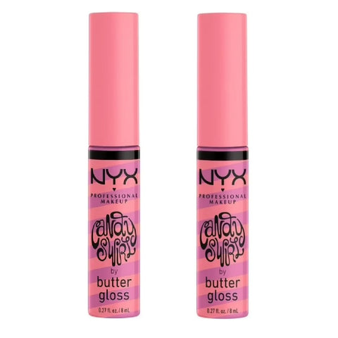 Pack of 2 NYX Professional Makeup Candy Swirl by Butter Gloss, Sprinkle BLGS02