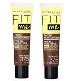 Pack of 2 Maybelline New York Fit Me Tinted Moisturizer, 375