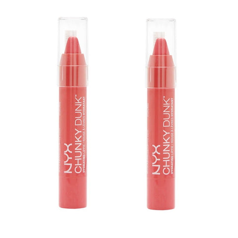 Pack of 2 NYX Chunk Dunk Hydrating Lippie, Pink Bikini CDHL08