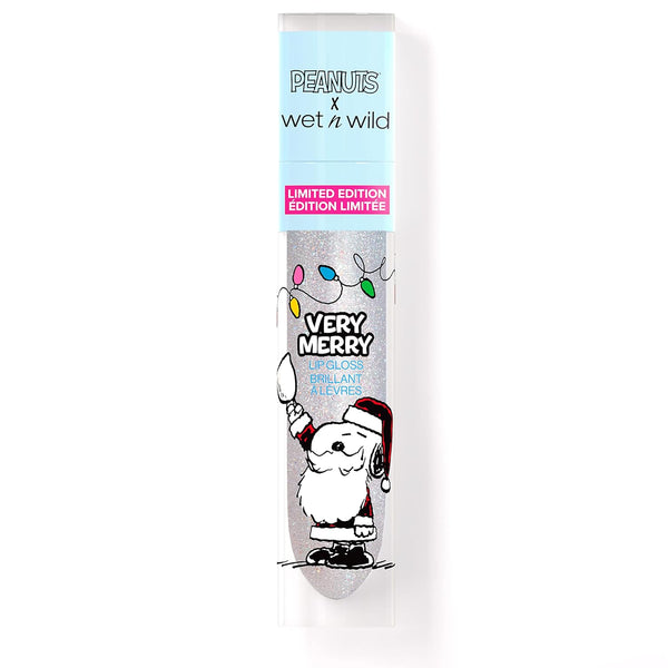 Wet N Wild Peanuts Snoopy Limited Edition Very Merry Lip Gloss, December Snowflakes