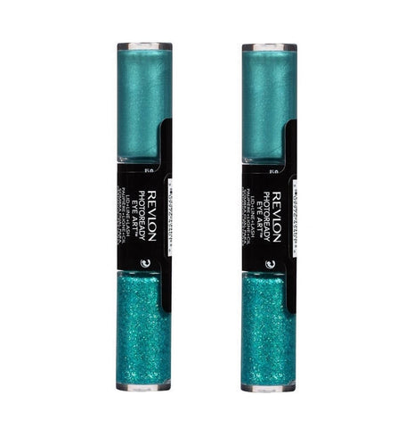 Pack of 2 Revlon PhotoReady Eye Art™ Lid + Line + Lash , Green Glimmer 010