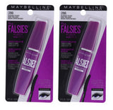 Pack of 2 Maybelline New York the Falsies Flared Washable Mascara, Blackest Black 286