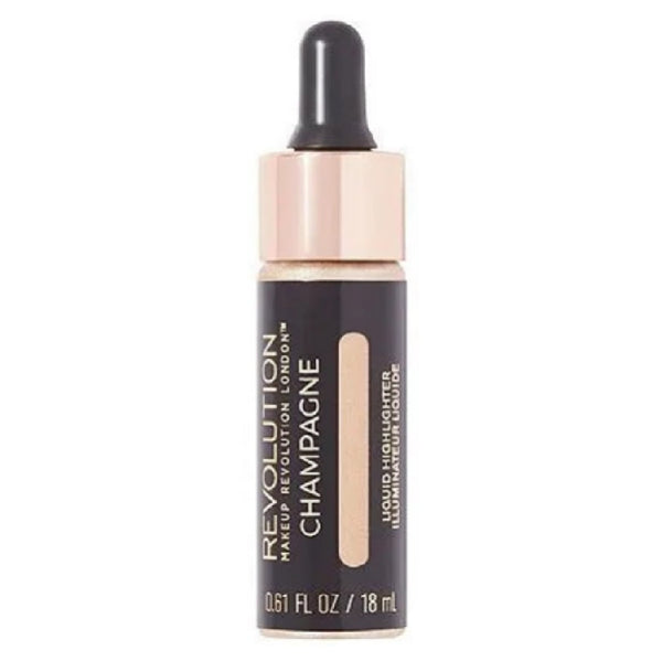 Makeup Revolution Beauty Liquid Highlighter, Champagne