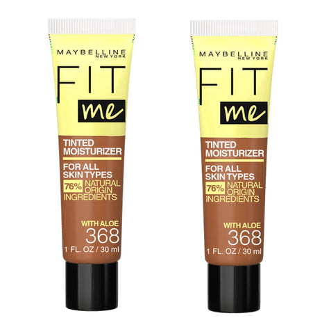 Pack of 2 Maybelline New York Fit Me Tinted Moisturizer, 368