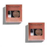 Pack of 2 Makeup Revolution Flawless Foils Eyeshadow, Overcome