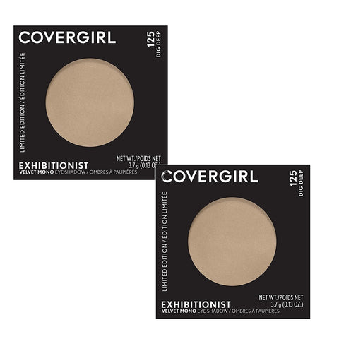Pack of 2 CoverGirl Exhibitionist Velvet Mono Eye Shadow, Dig Deep 125