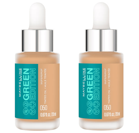 Pack of 2 Maybelline New York Green Edition Superdrop Tinted Oil, 050