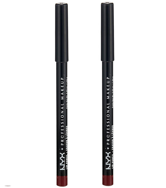 Pack of 2 NYX Slim Lip Liner Pencil, Deep Purple SPL808