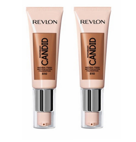 Pack of 2 Revlon PhotoReady Candid Natural Finish Foundation, Cappuccino 510