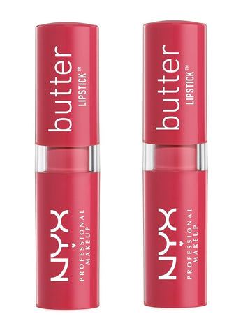 Pack of 2 NYX Butter Lipstick, Fruit Punch BLS02