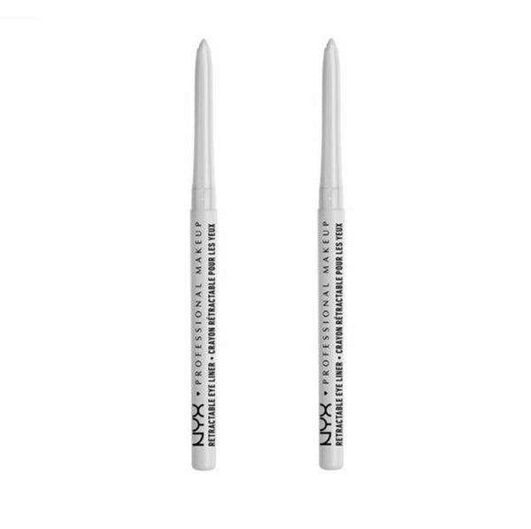 Pack of 2 NYX Professional Makeup Retractable Mechanical Eye Liner, White MPE01