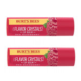 Pack of 2 Burt's Bees Flavor Crystals Lip Balm , Red Raspberry