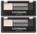 Pack of 2 CoverGirl Quad Palette Eye Shadow, Stunning Smokeys 715