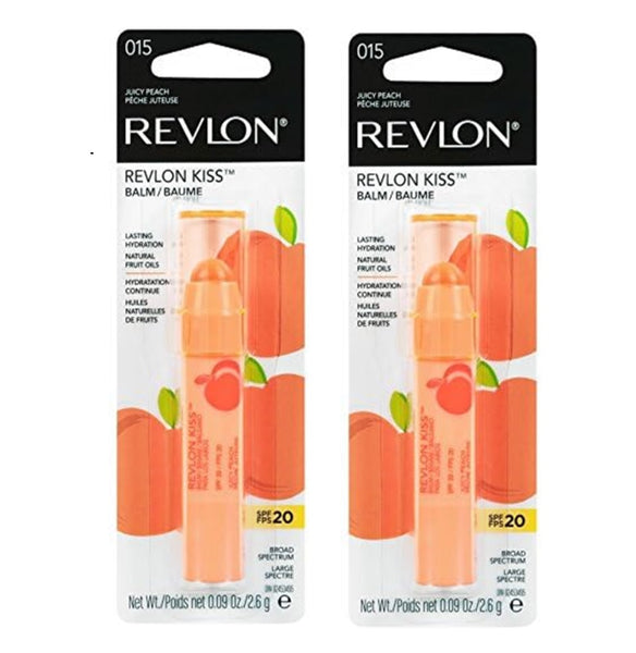 Pack of 2 Revlon Kiss Balm, Juicy Peach 015