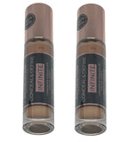 Pack of 2 Makeup Revolution Beauty Conceal & Define Infinite Longwear Concealer XL, C12