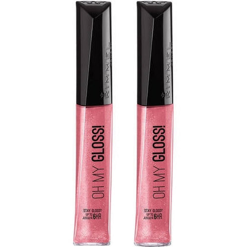Pack of 2 Rimmel Oh My Gloss! Up to 6Hr Lip Gloss, Stay My Rose 160