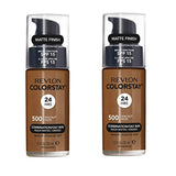 Pack of 2 Revlon Colorstay Combination/Oily Makeup, Matte Finish, Walnut 500