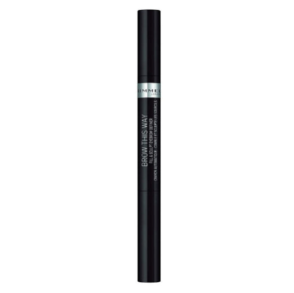 Rimmel Brow This Way Fill & Sculpt Eyebrow Definer, Soft Black 004
