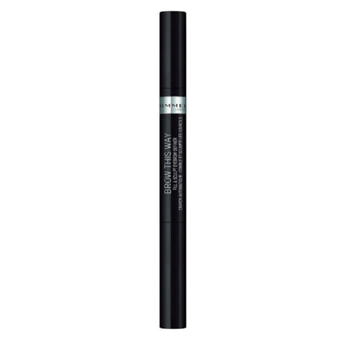 Rimmel Brow This Way Fill & Sculpt Eyebrow Definer, Soft Black 004