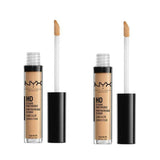 Pack of 2 NYX Professional Makeup HD Studio Photogenic Liquid Concealer, Fresh Beige CW06.3