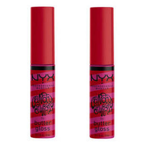 Pack of 2 NYX Professional Makeup Candy Swirl by Butter Gloss, Sweet Slushie BLGS05
