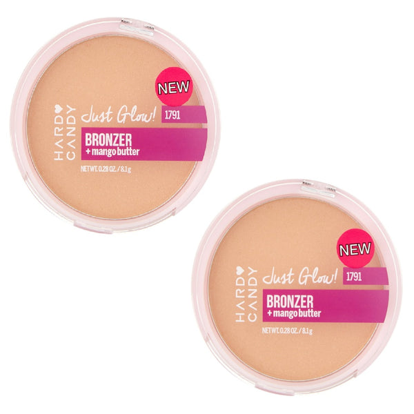 Pack of 2 Hard Candy Just Glow! Bronzer + Mango Butter, Tiki 1791