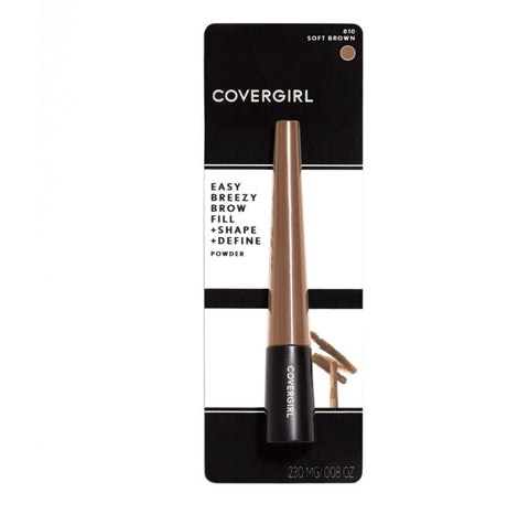 CoverGirl Easy Breezy Brow Fill + Shape + Define Powder , Soft Brown 810