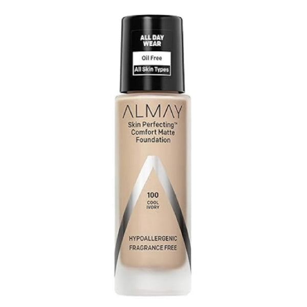 Almay Skin Perfecting Comfort Matte Foundation, Cool Ivory 100